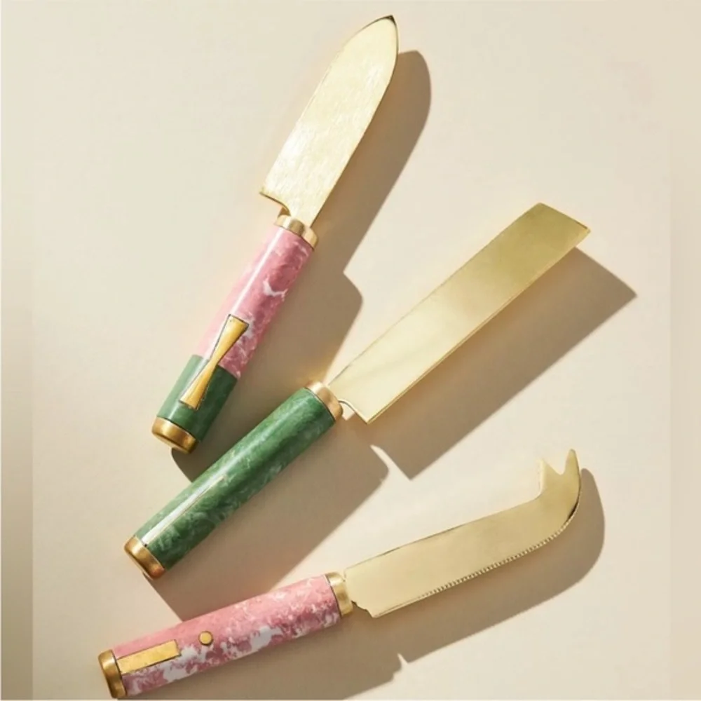 Anthropologie Bergen Cheese Knives, Set of 3